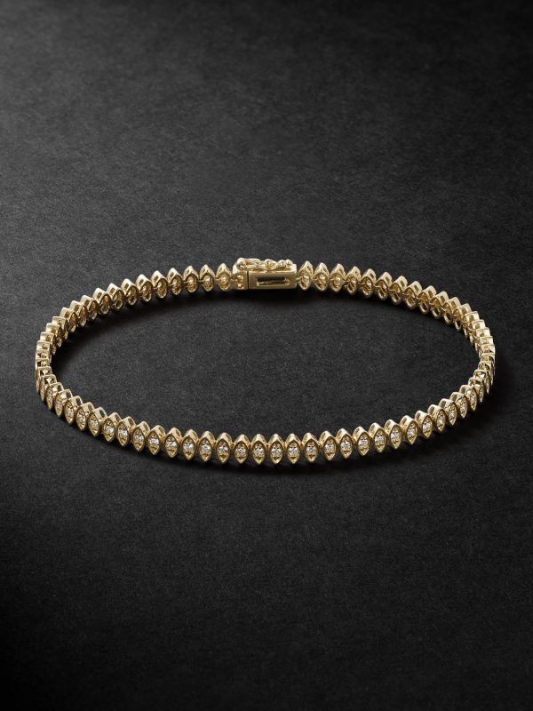 14-Karat Gold Diamond Bracelet 14-Karat Gold Diamond Bracelet