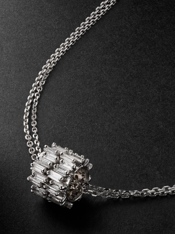 18-Karat White Gold Diamond Necklace - CU 18-Karat White Gold Diamond Necklace - CU