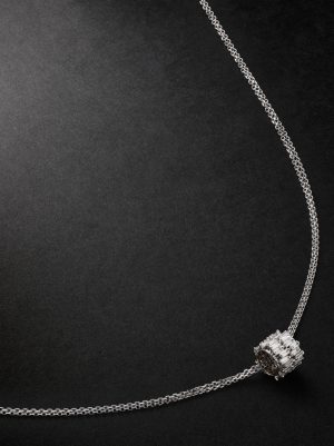 18-Karat White Gold Diamond Necklace