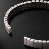 Inlay 18-Karat White Gold Diamond Bangle - BK Inlay 18-Karat White Gold Diamond Bangle - BK
