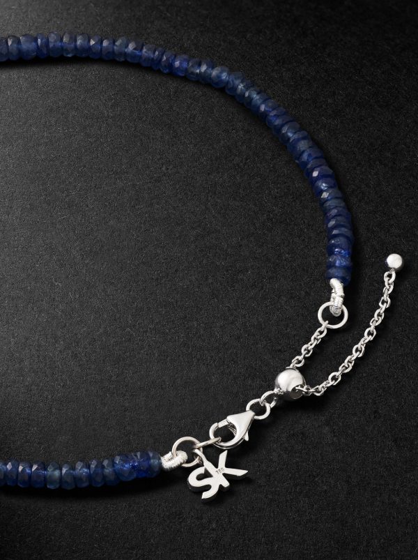 Infinite 18-Karat White Gold Sapphire Beaded Bracelet - BK Infinite 18-Karat White Gold Sapphire Beaded Bracelet - BK