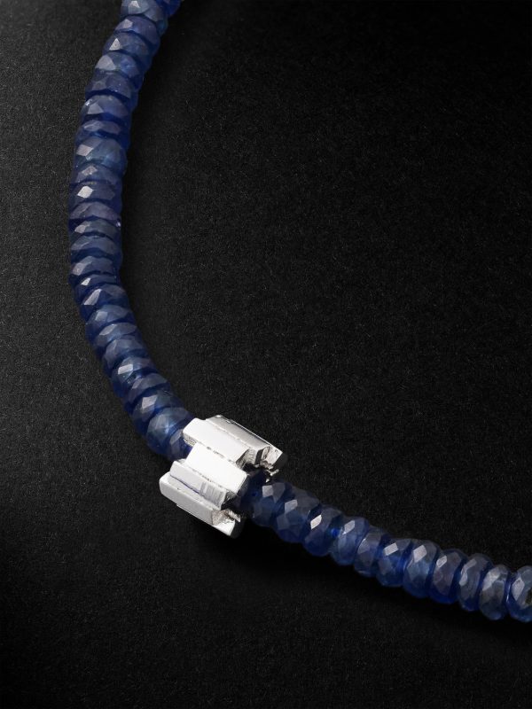 Infinite 18-Karat White Gold Sapphire Beaded Bracelet - CU Infinite 18-Karat White Gold Sapphire Beaded Bracelet - CU