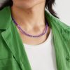Clearwater Silver, Amethyst, Ethiopian Opal and Lapis Lazuli Beaded Necklace - FR Clearwater Silver, Amethyst, Ethiopian Opal and Lapis Lazuli Beaded Necklace - FR