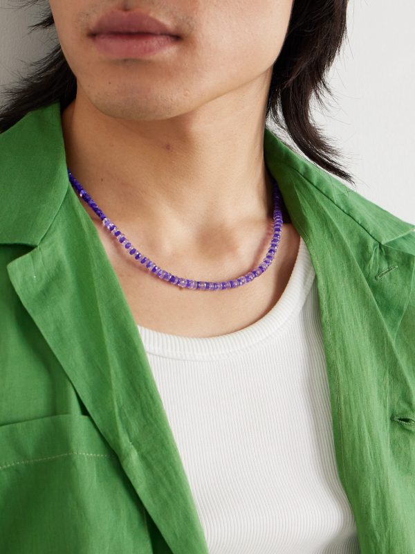 Clearwater Silver, Amethyst, Ethiopian Opal and Lapis Lazuli Beaded Necklace - FR Clearwater Silver, Amethyst, Ethiopian Opal and Lapis Lazuli Beaded Necklace - FR