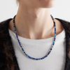 Night Owl Gold-Plated Spinel, Apatite and Ethiopian Opal Beaded Necklace - FR