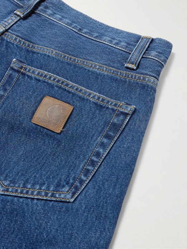 Newel Tapered Logo-Appliquéd Jeans - CU Newel Tapered Logo-Appliquéd Jeans - CU