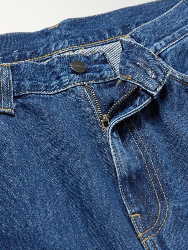 Newel Tapered Logo-Appliquéd Jeans - E1 Newel Tapered Logo-Appliquéd Jeans - E1