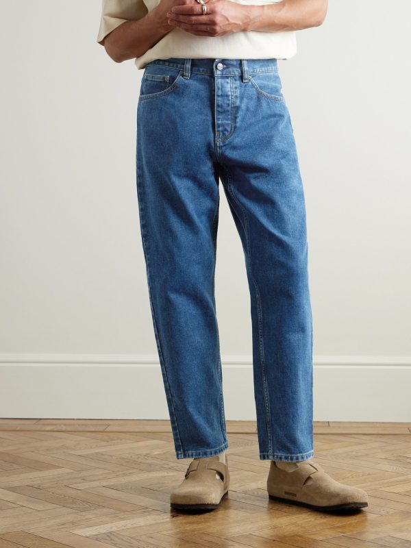 Newel Tapered Logo-Appliquéd Jeans - FR Newel Tapered Logo-Appliquéd Jeans - FR