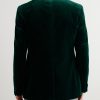 Slim-Fit Shawl-Collar Cotton-Velvet Tuxedo Jacket - BK Slim-Fit Shawl-Collar Cotton-Velvet Tuxedo Jacket - BK