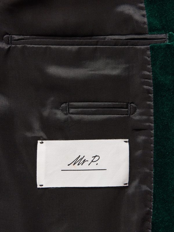Slim-Fit Shawl-Collar Cotton-Velvet Tuxedo Jacket - E1 Slim-Fit Shawl-Collar Cotton-Velvet Tuxedo Jacket - E1