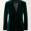 Slim-Fit Shawl-Collar Cotton-Velvet Tuxedo Jacket Slim-Fit Shawl-Collar Cotton-Velvet Tuxedo Jacket