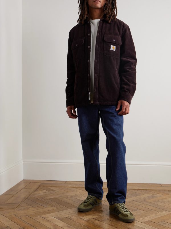 Single Knee Straight-Leg Logo-Appliquéd Jeans - OU