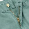 Double Knee Wide-Leg Organic Cotton-Canvas Carpenter Trousers - E1