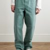 Double Knee Wide-Leg Organic Cotton-Canvas Carpenter Trousers - FR