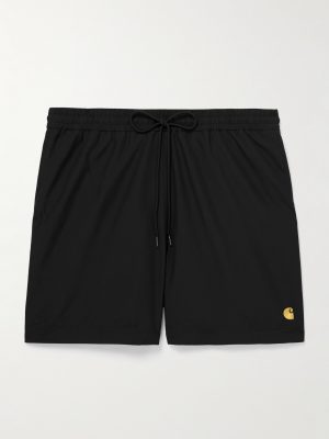 Chase Straight-Leg Mid-Length Logo-Embroidered Swim Shorts