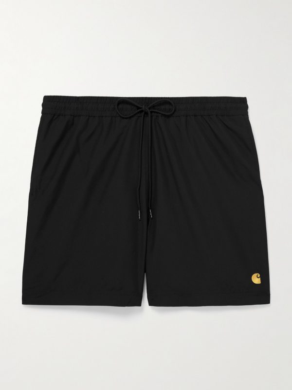 Chase Straight-Leg Mid-Length Logo-Embroidered Swim Shorts Chase Straight-Leg Mid-Length Logo-Embroidered Swim Shorts