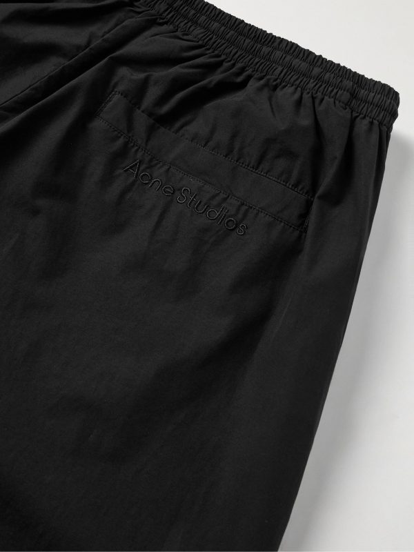 Wide-Leg Cotton and Nylon-Blend Trousers - CU Wide-Leg Cotton and Nylon-Blend Trousers - CU