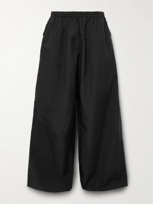 Wide-Leg Cotton and Nylon-Blend Trousers Wide-Leg Cotton and Nylon-Blend Trousers