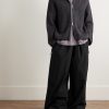 Wide-Leg Cotton and Nylon-Blend Trousers - OU Wide-Leg Cotton and Nylon-Blend Trousers - OU