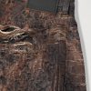 Wide-Leg Distressed Coated Jeans - CU