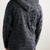 Eipe Distressed Cotton-Jersey Hoodie - BK Eipe Distressed Cotton-Jersey Hoodie - BK