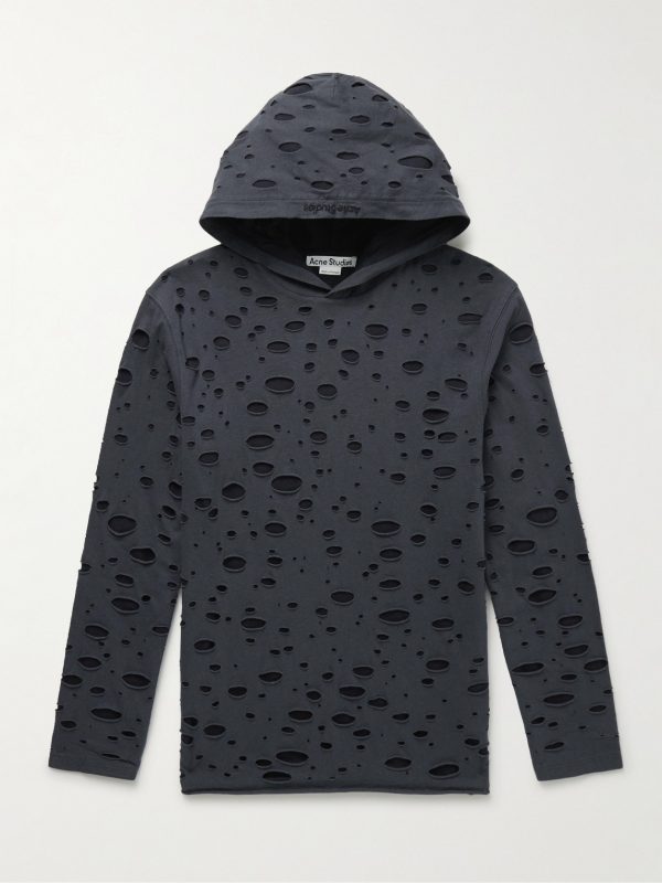 Eipe Distressed Cotton-Jersey Hoodie Eipe Distressed Cotton-Jersey Hoodie