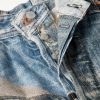 Wide-Leg Printed Jeans - CU