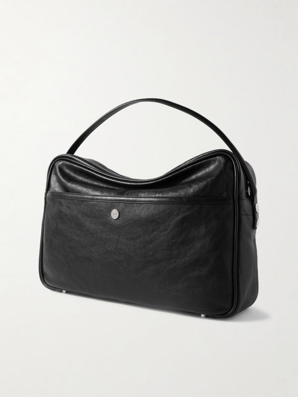 Camero Camera Medium Embellished Textured-Leather Tote Bag - BK Camero Camera Medium Embellished Textured-Leather Tote Bag - BK