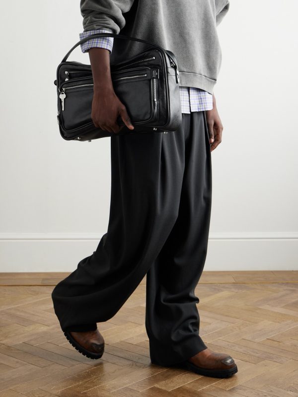 Camero Camera Medium Embellished Textured-Leather Tote Bag - E2 Camero Camera Medium Embellished Textured-Leather Tote Bag - E2