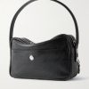 Camero Small Textured-Leather Messenger Bag - BK