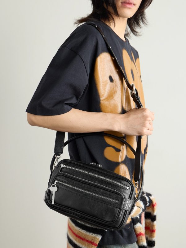Camero Small Textured-Leather Messenger Bag - E2