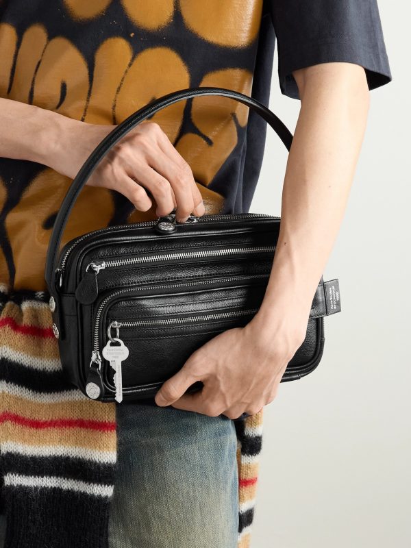 Camero Small Textured-Leather Messenger Bag - E3
