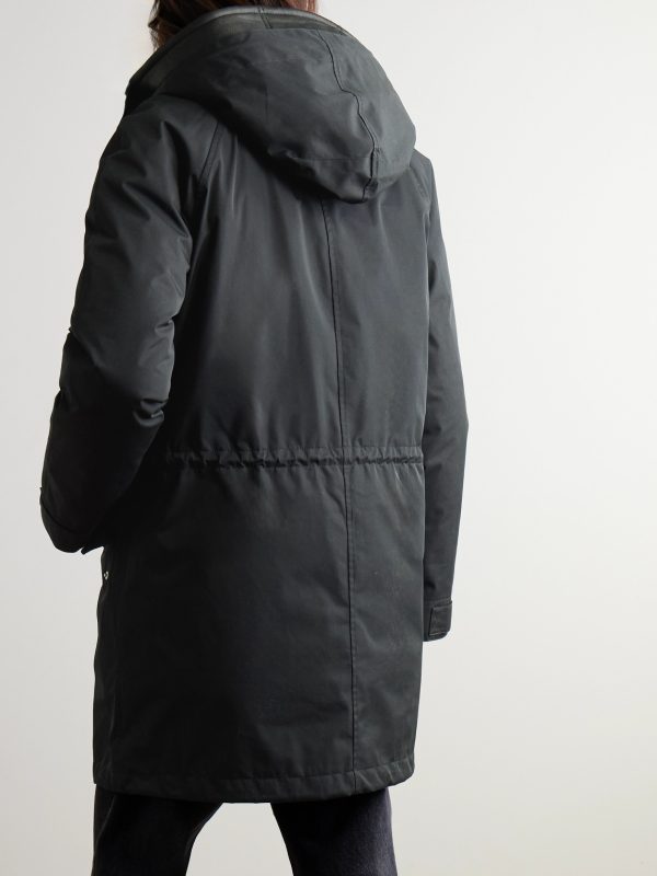 Cotton-Blend Twill Parka with Detachable Shearling Liner - BK Cotton-Blend Twill Parka with Detachable Shearling Liner - BK