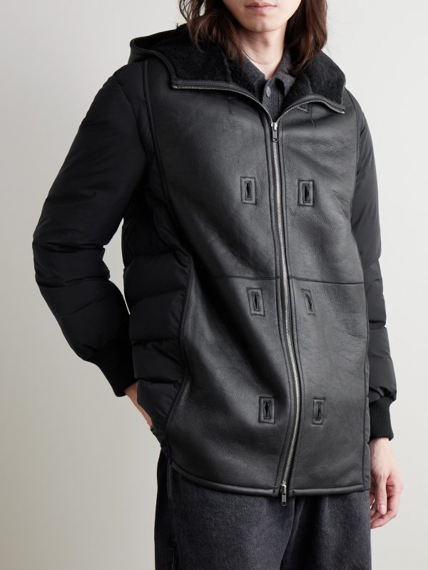 Cotton-Blend Twill Parka with Detachable Shearling Liner - FR Cotton-Blend Twill Parka with Detachable Shearling Liner - FR