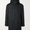 Cotton-Blend Twill Parka with Detachable Shearling Liner Cotton-Blend Twill Parka with Detachable Shearling Liner