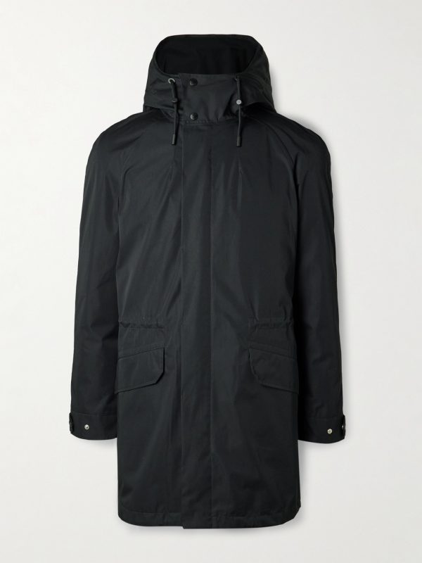 Cotton-Blend Twill Parka with Detachable Shearling Liner Cotton-Blend Twill Parka with Detachable Shearling Liner