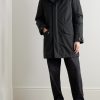 Cotton-Blend Twill Parka with Detachable Shearling Liner - OU Cotton-Blend Twill Parka with Detachable Shearling Liner - OU