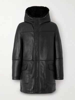 Shearling Hooded Coat