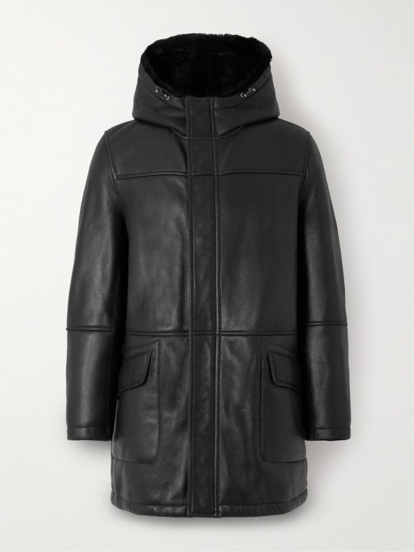 Shearling Hooded Coat Shearling Hooded Coat