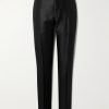 Straight-Leg Satin-Trimmed Wool, Mohair and Silk-Blend Tuxedo Trousers Straight-Leg Satin-Trimmed Wool, Mohair and Silk-Blend Tuxedo Trousers