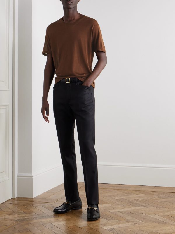 Silk-Blend T-Shirt - OU