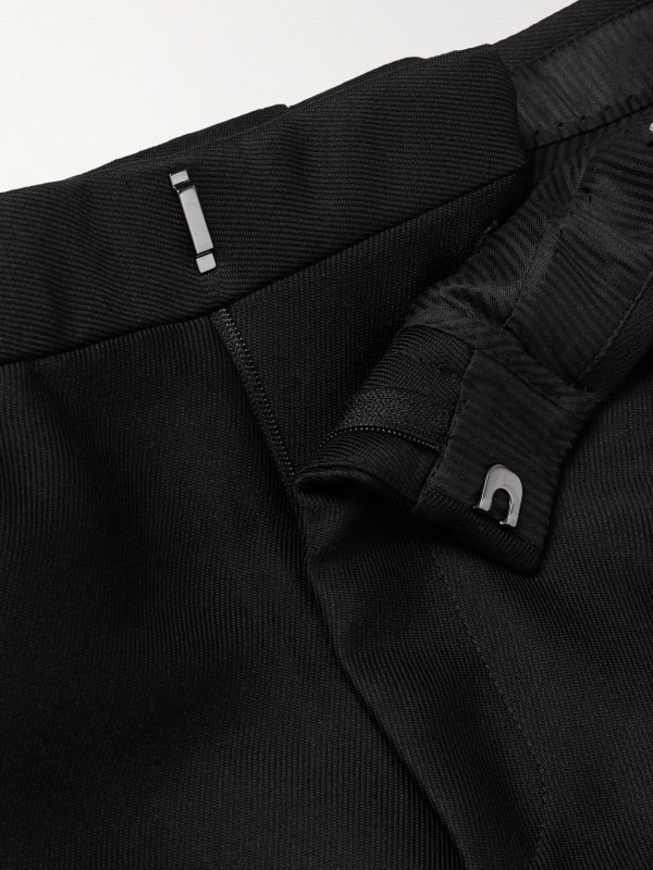 Dyllan Slim-Fit Tapered Wool-Blend Twill Trousers - E1