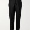 Dyllan Slim-Fit Tapered Wool-Blend Twill Trousers