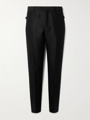 Dyllan Slim-Fit Tapered Wool-Blend Twill Trousers