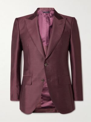 Wool, Mohair and Silk-Blend Twill Suit Jacket Wool, Mohair and Silk-Blend Twill Suit Jacket