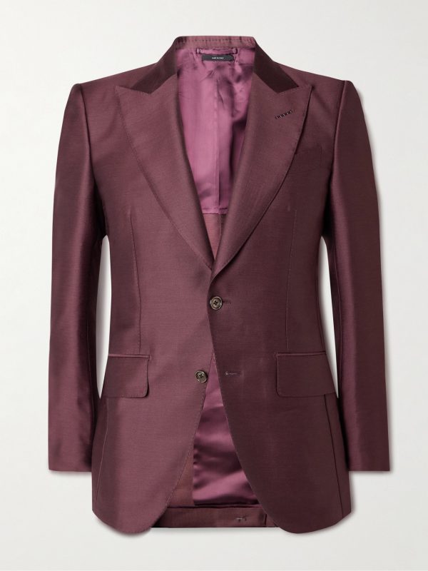 Wool, Mohair and Silk-Blend Twill Suit Jacket