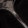 Full-Grain Leather-Trimmed Velvet Bomber Jacket - CU Full-Grain Leather-Trimmed Velvet Bomber Jacket - CU