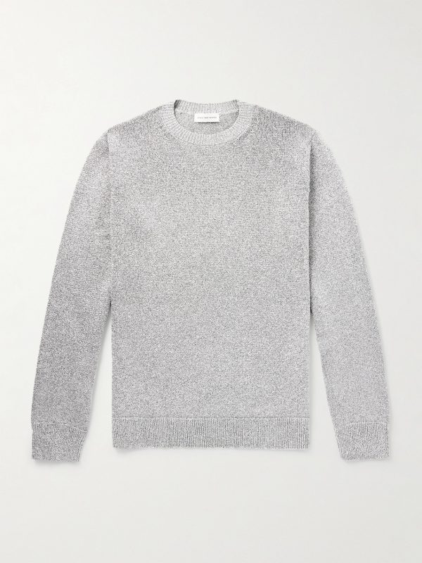 Oversized Metallic Knitted Sweater