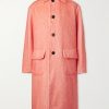 Oversized Brushed Alpaca, Cotton and Wool-Blend Coat