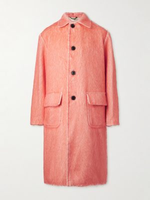 Oversized Brushed Alpaca, Cotton and Wool-Blend Coat Oversized Brushed Alpaca, Cotton and Wool-Blend Coat